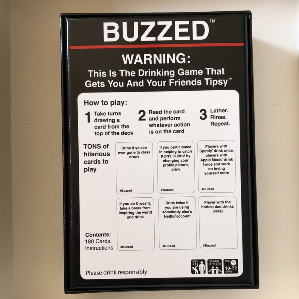 💜 Buzzed Drinking Card Game - Picture 2 of 3